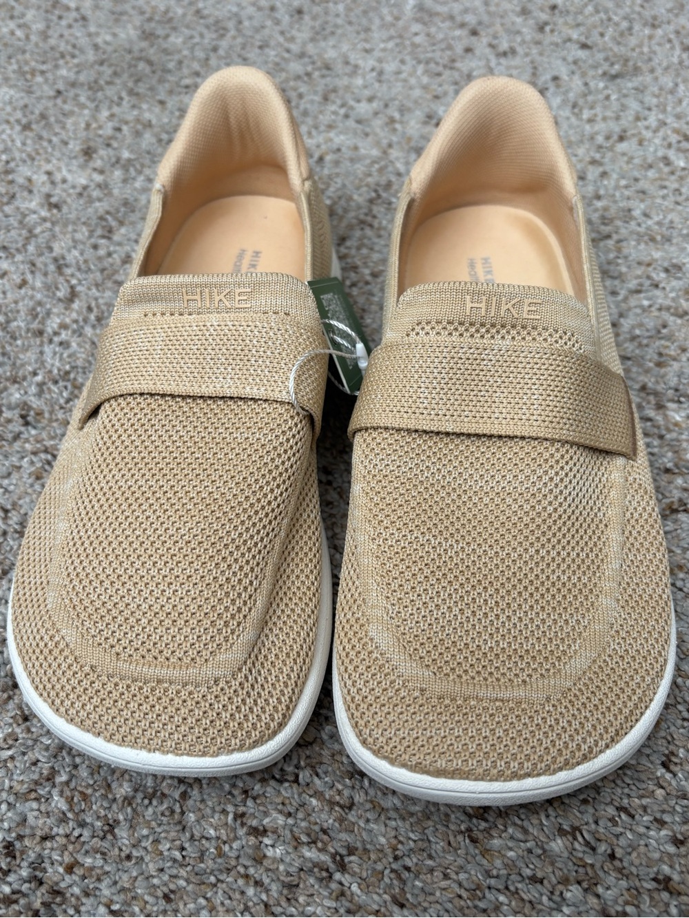HIKE Women's Slip-On Loafers in Beige